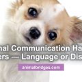 Animal communication has no barriers - language or distance