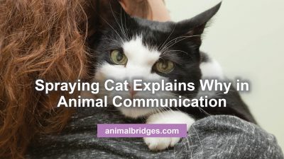 Spraying cat animal communication