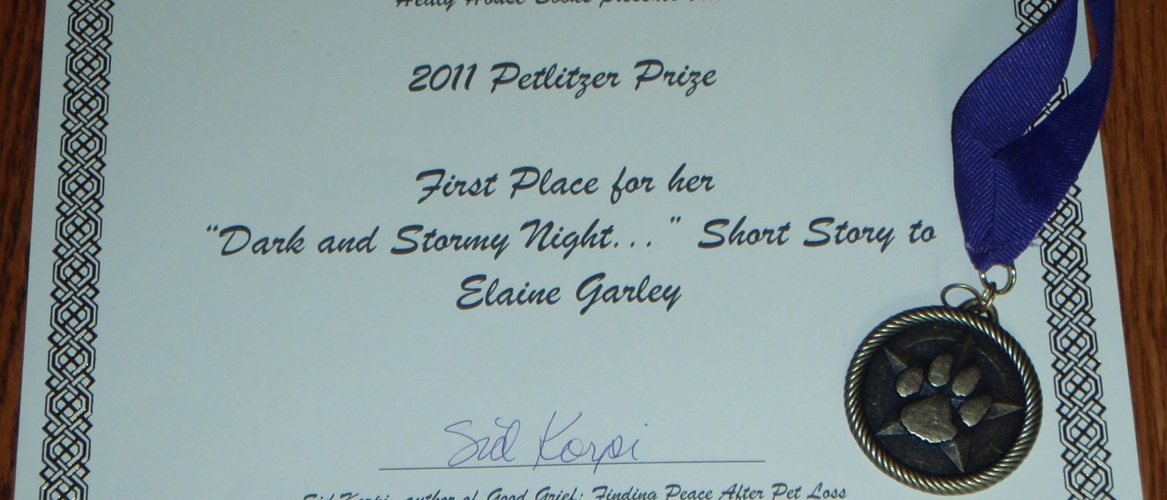 2011 Petlitzer First Place Prize