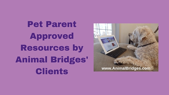 Pet Parent Approved Resources by Animal Bridges' Clients