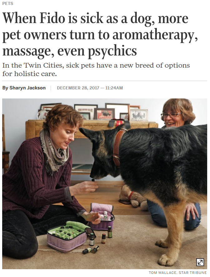 As seen in Minneapolis Star Tribune on holistic pet care animal communicator